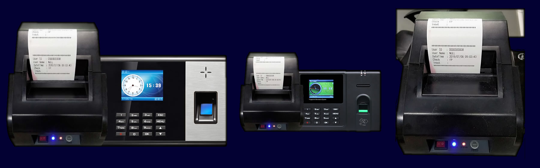 Printer Fingerprint reader access control